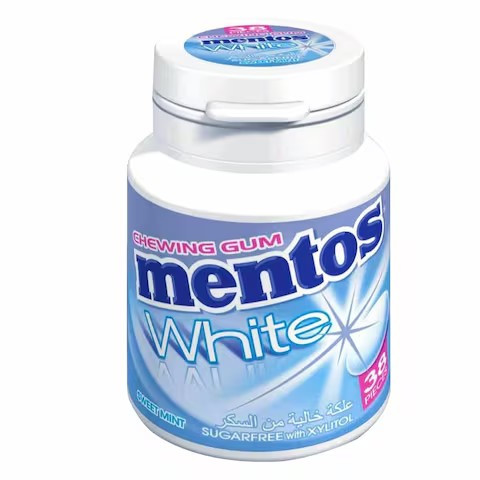 MENTOS CHEW. GUM WHITE SWEET MINT 38S
