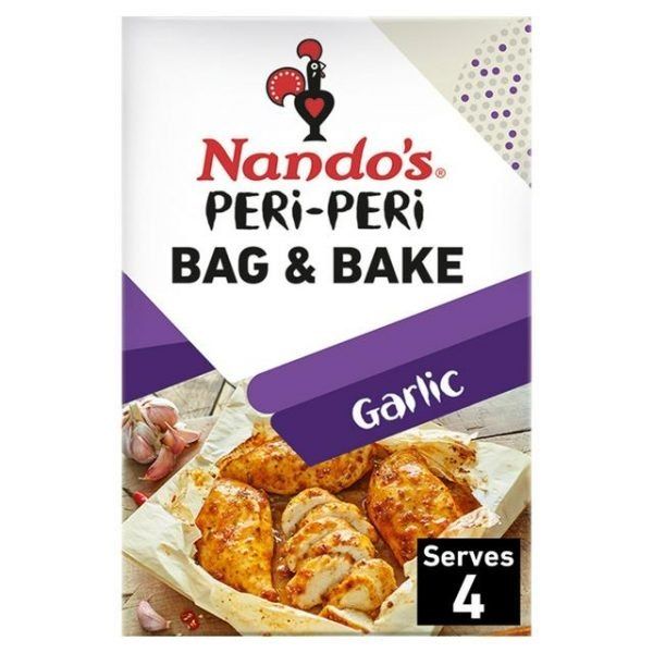 NANDOS BAG & BAKE SEASONING GARLIC 20G 1 NANDOS BAG & BAKE SEASONING GARLIC 20G
