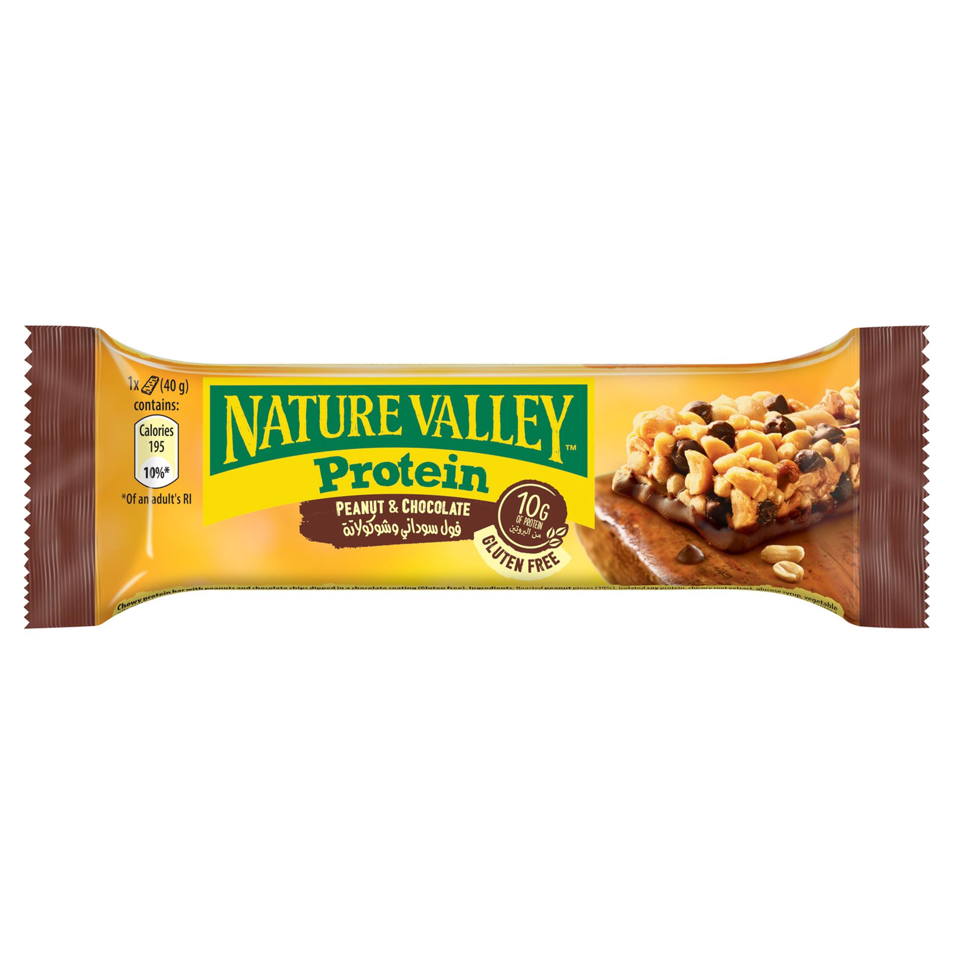 NATURAL VALLEY PEANUT&CHOCOLATE PROTEIN BAR 40G