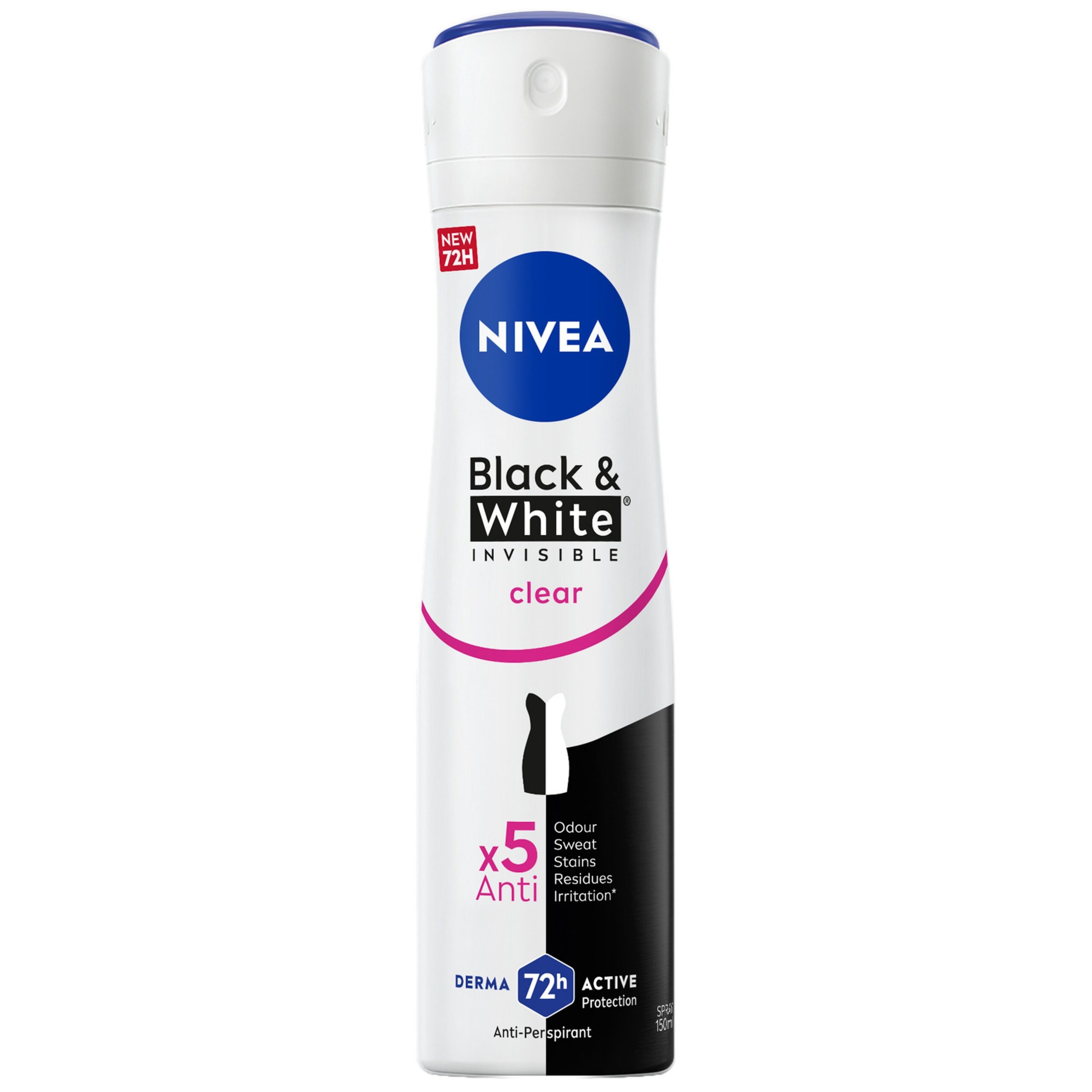 NIVEA BODYSPRAY BLACK&WHITE CLEAR 150ML
