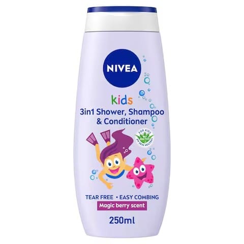 NIVEA KIDS 3IN1 SHOWER GEL BERRY 250ML
