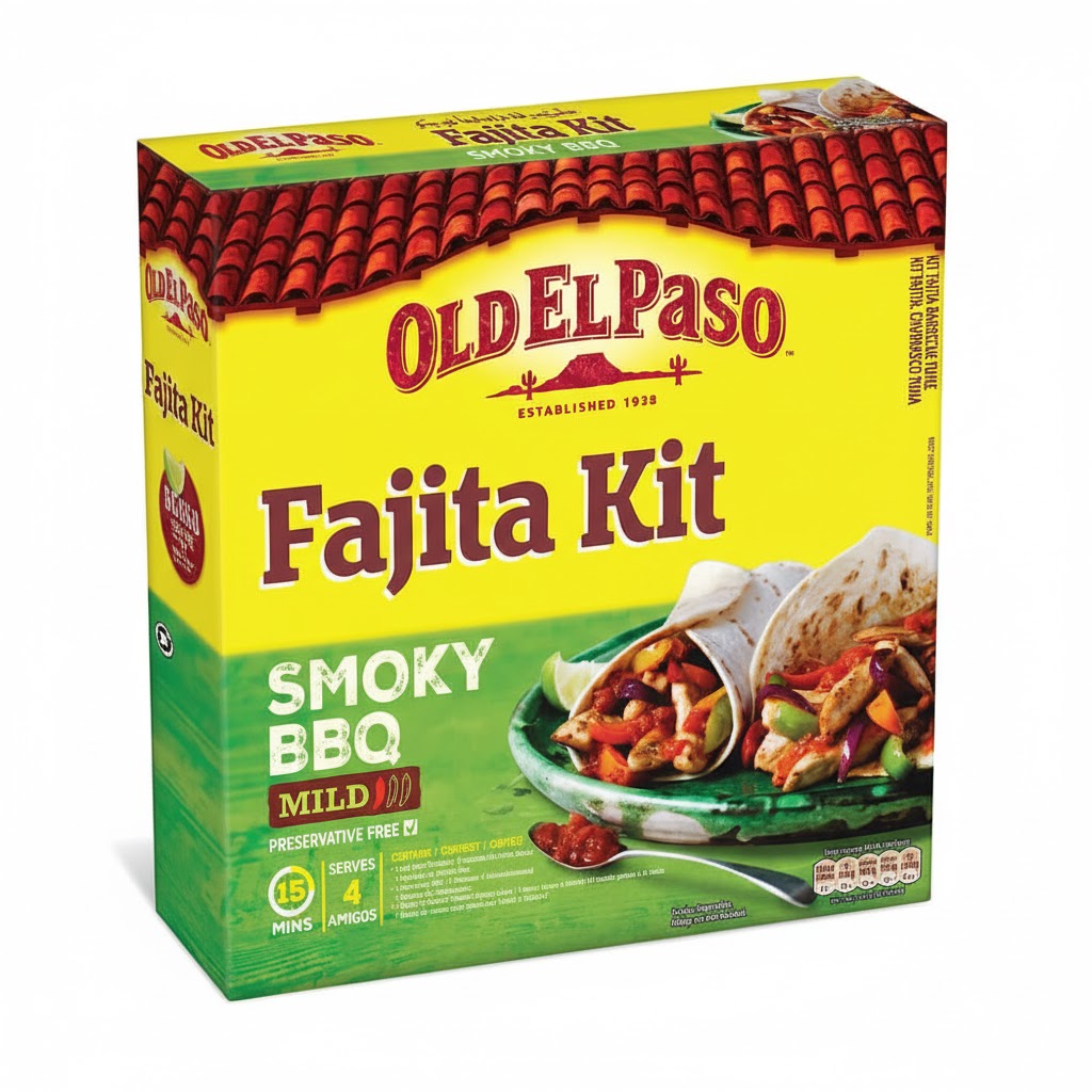 OLD EL PASO FAJITA KIT SMOKY BBQ 500G