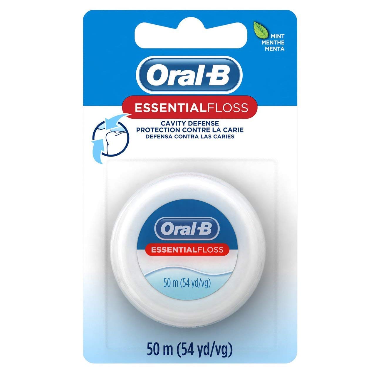 ORAL B DENTAL FLOSS WAXED MINT 50M