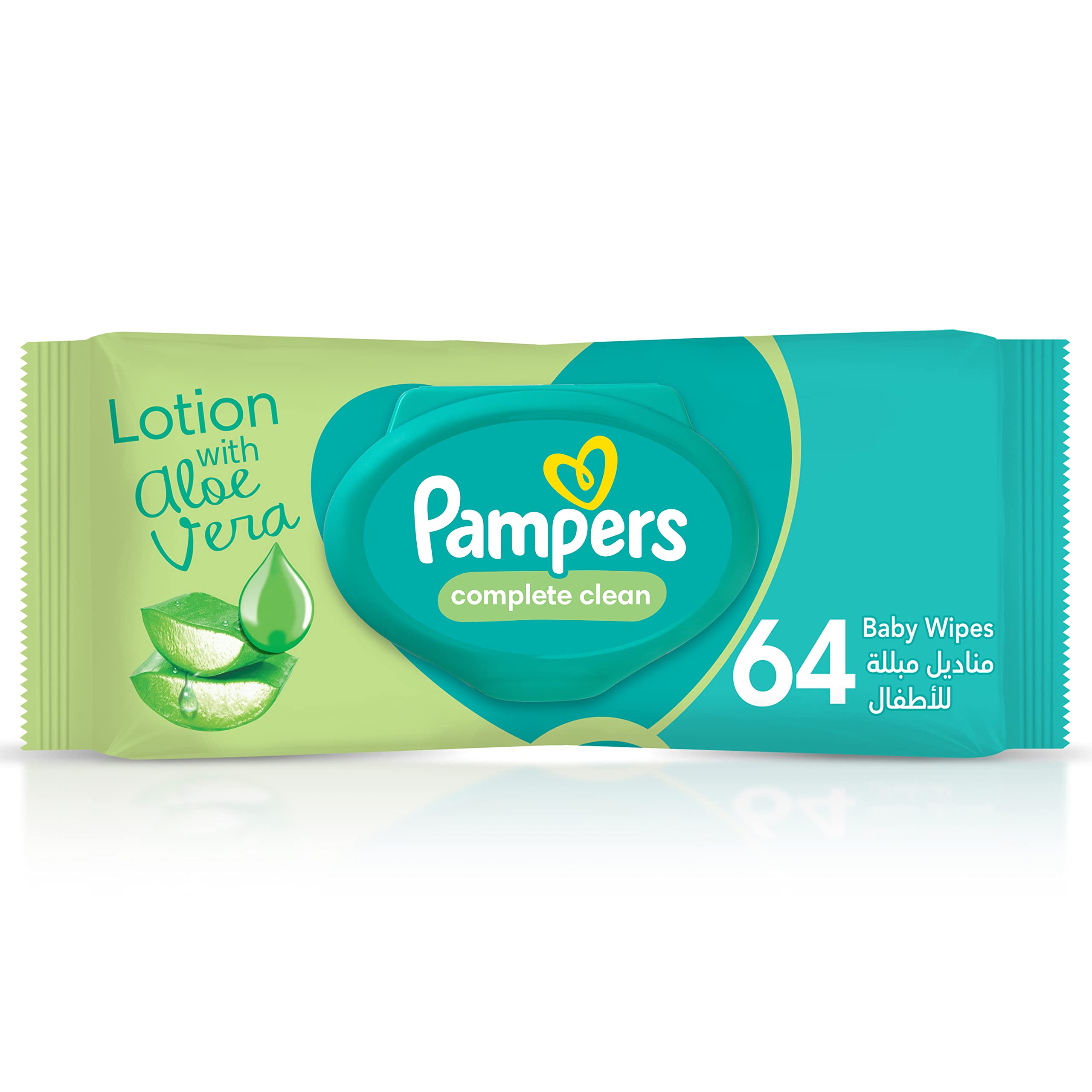 PAMPERS BABY WIPES COMPLETE CLEAN 64S