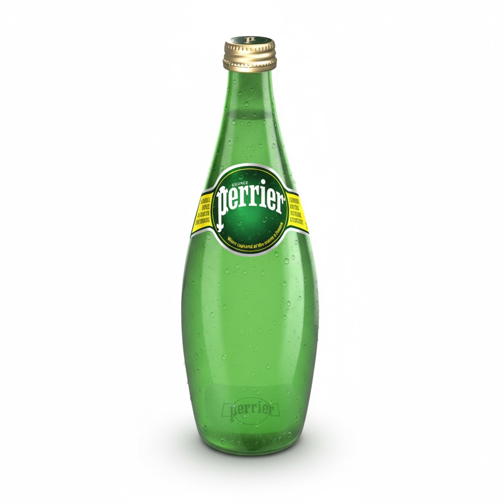 PERRIER WATER GLASS BOTTLE 750ML