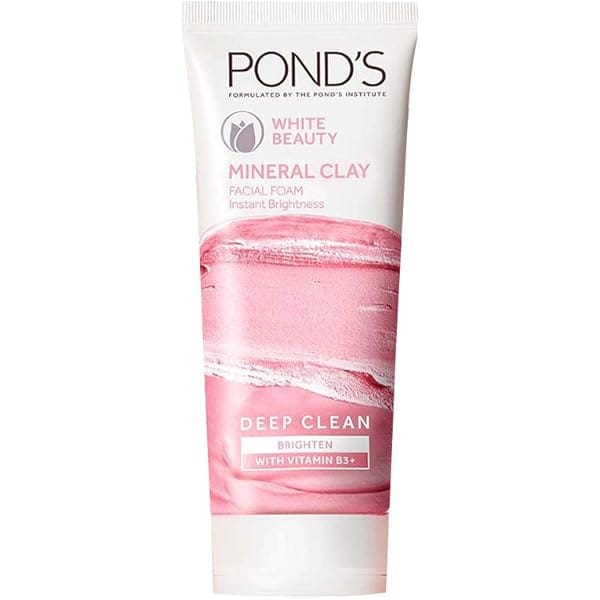 PONDS FACE CLEANSER BRIGH CLAY VITAMIN B3+ 90G