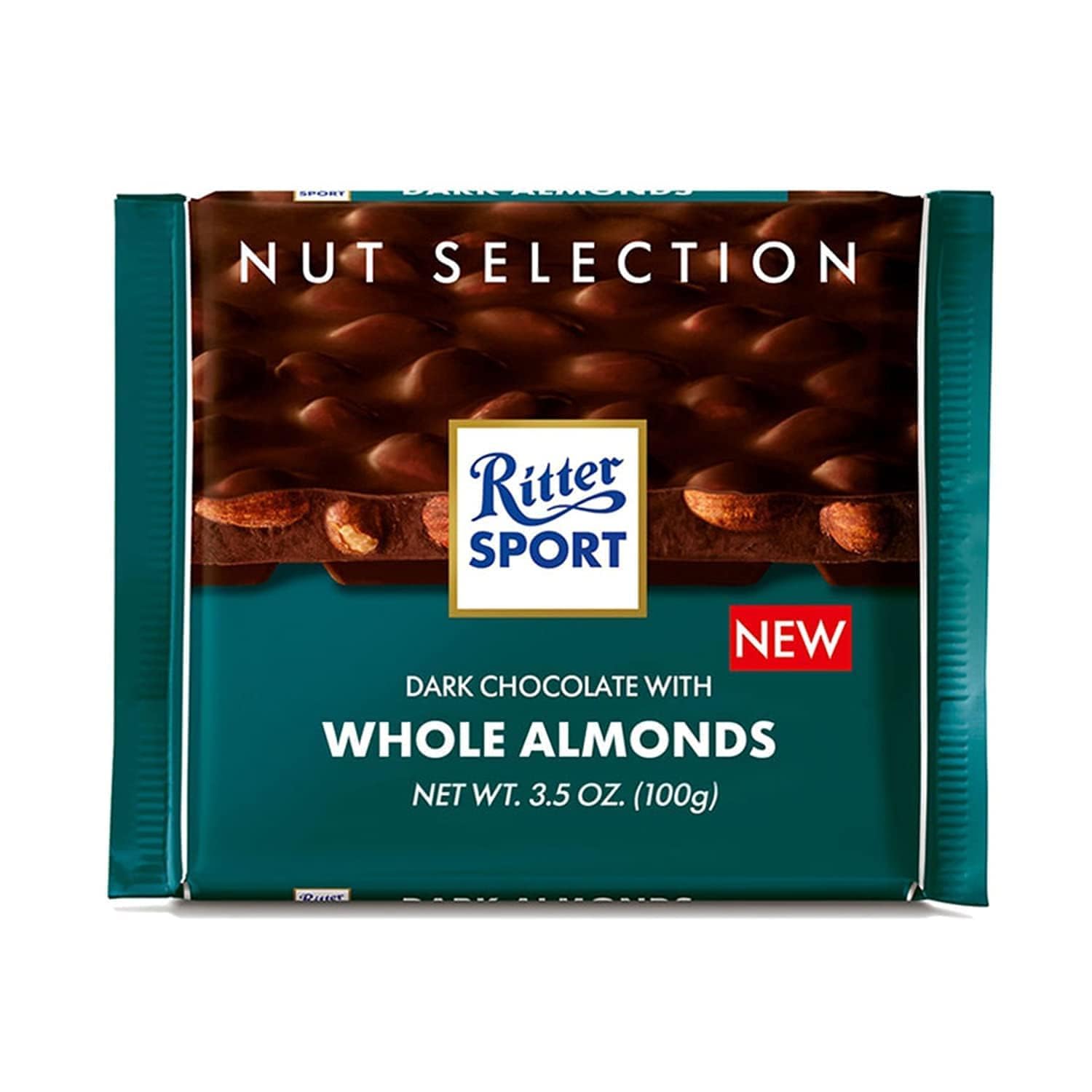 RITTER SPORT WHOLE ALMONDS CHOCOLATE 100G