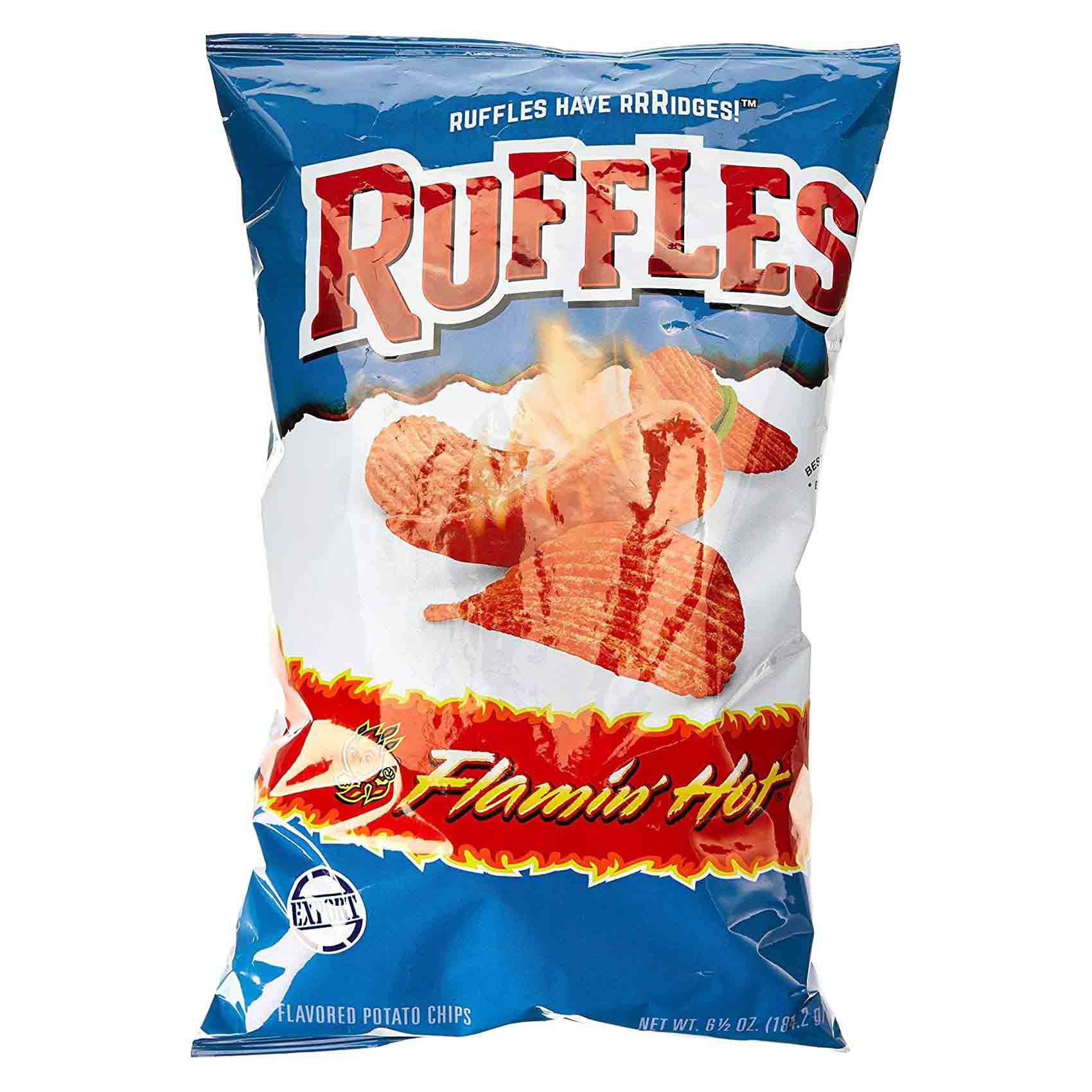 RUFFLES CHIPS FLAMING HOT 184G