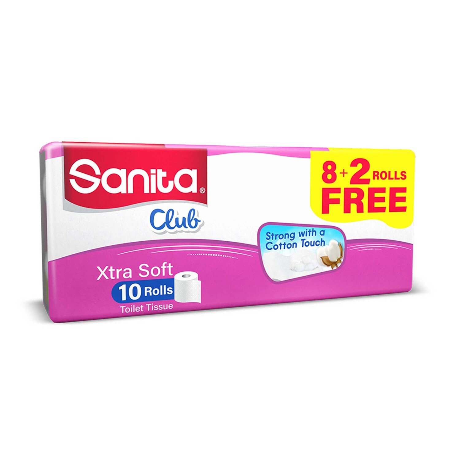 SANITA CLUB TOILET ROLL 8+2FREE