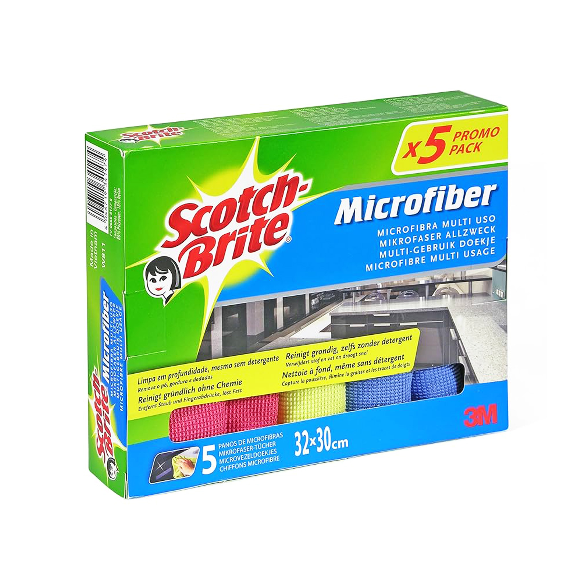 SCOTCH-BRITE MICROFIBRE CLOTHS 5S
