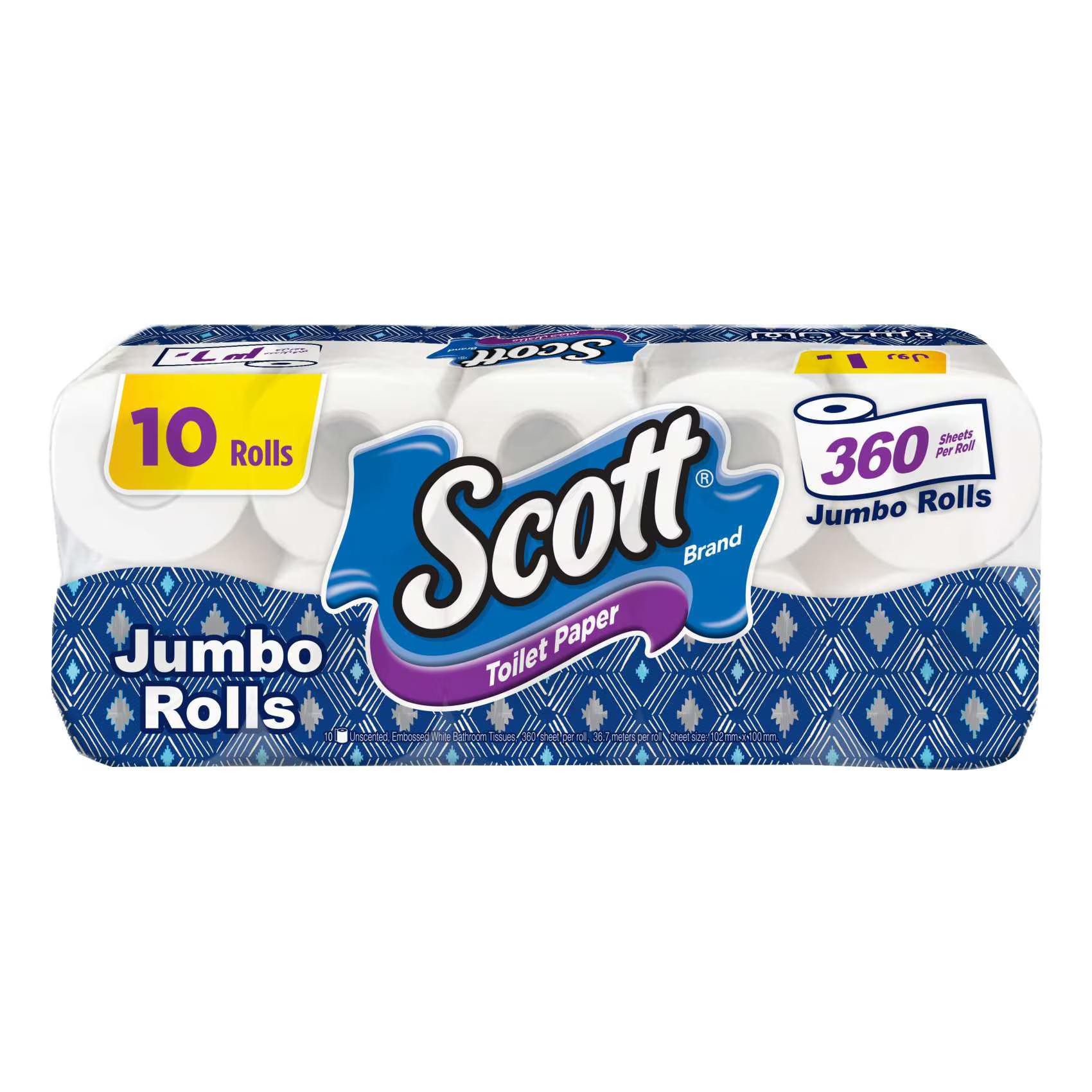 SCOTT BATH TISSUE JUMBO ROLLS 360SC