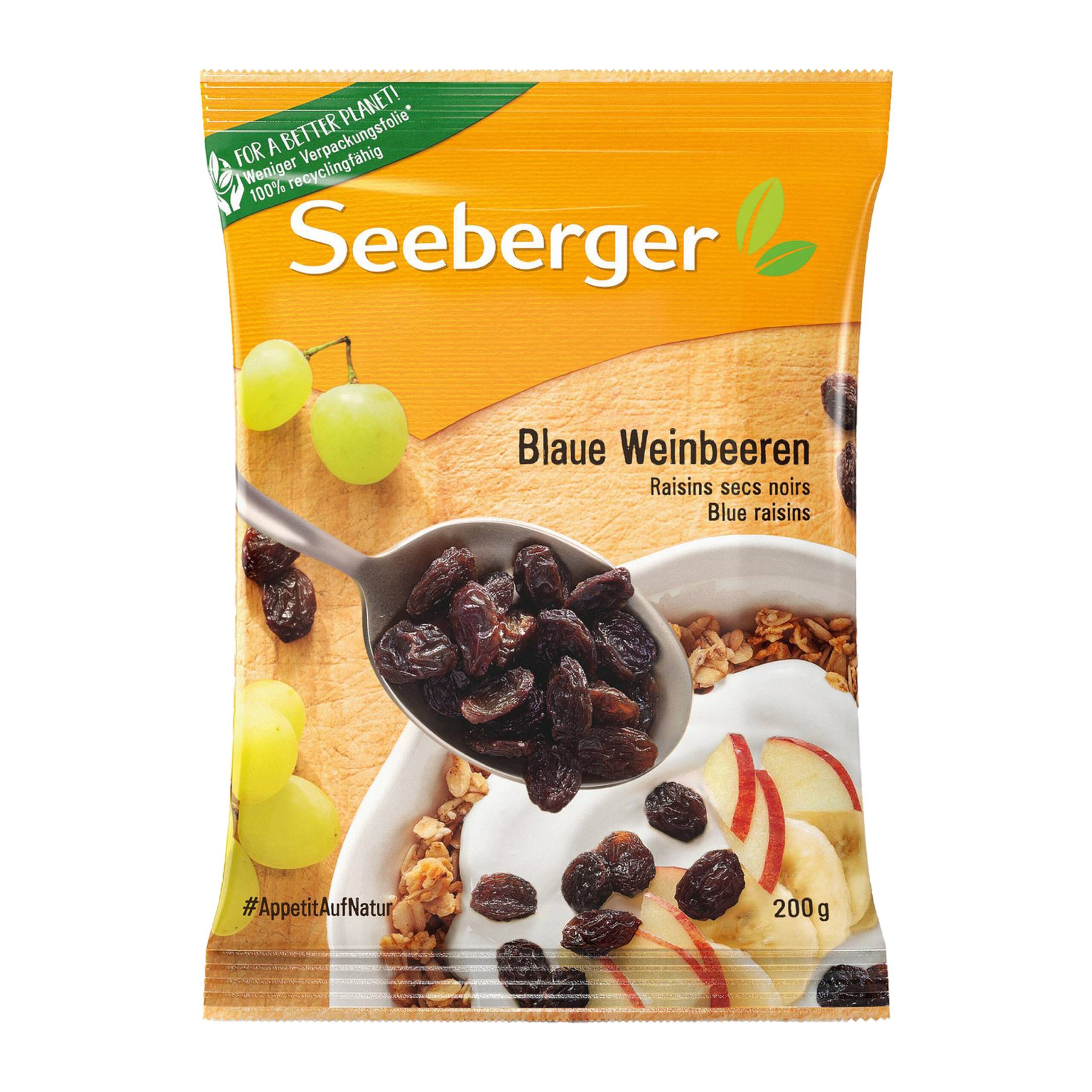 SEEBERGER BLUE RAISINS 200G