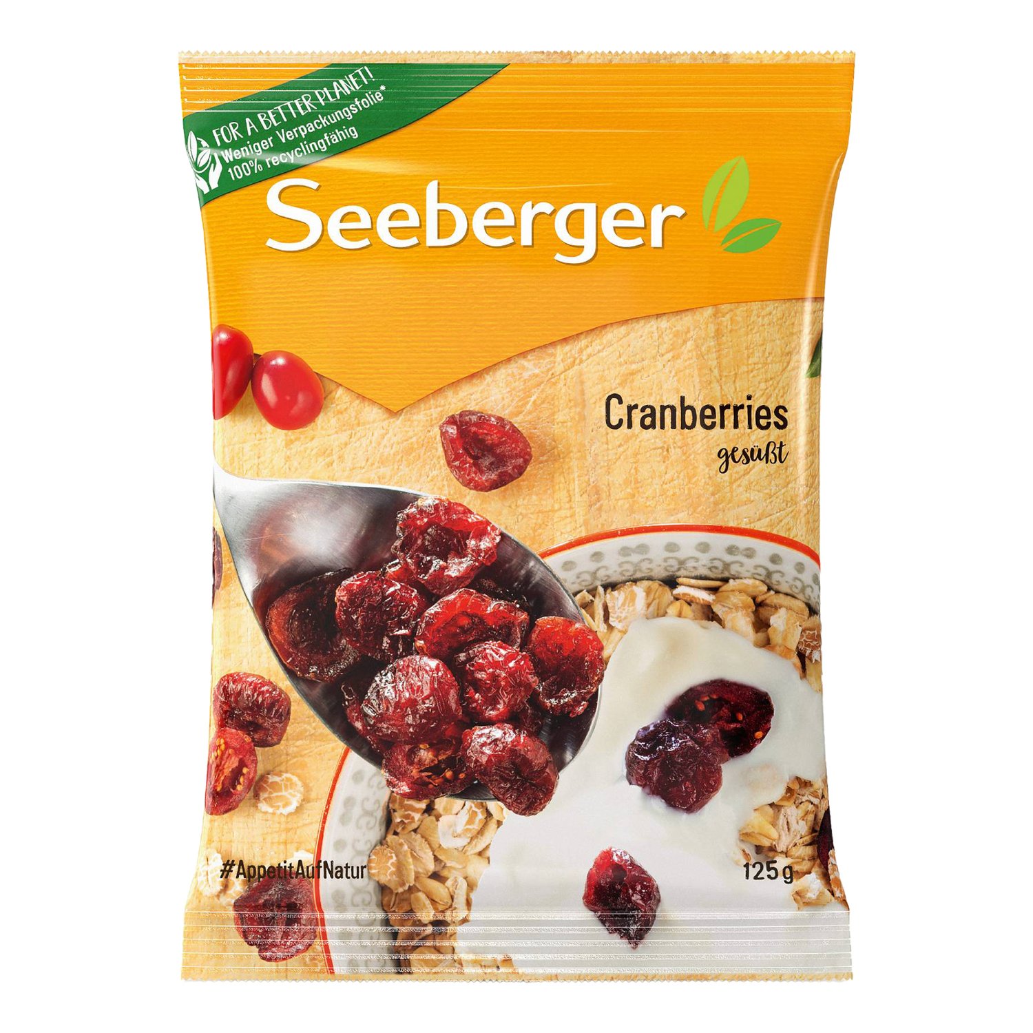 SEEBERGER CRANBERRIES 125G
