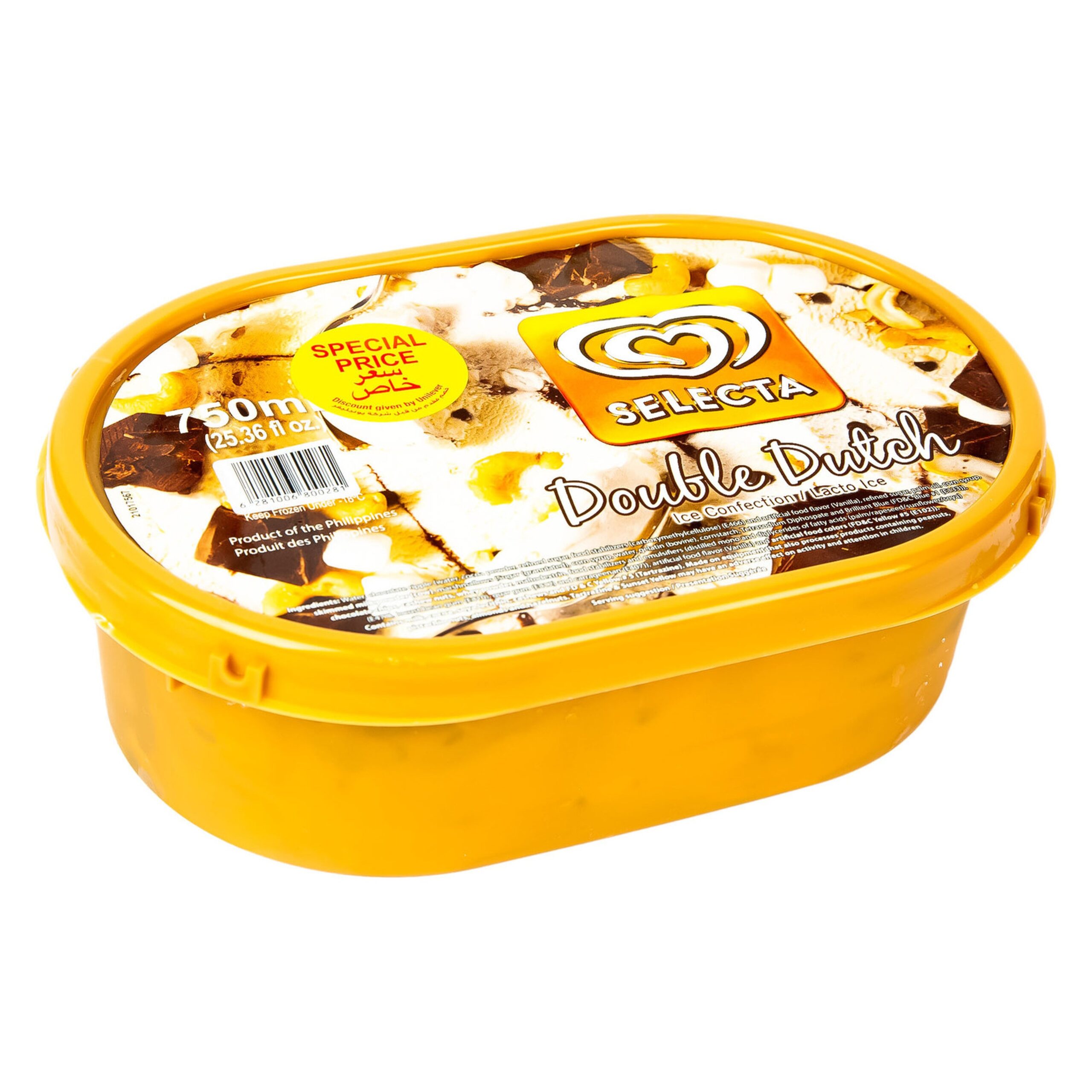 SELECTA ICE CREAM DOUBLE DUTCH 750ML