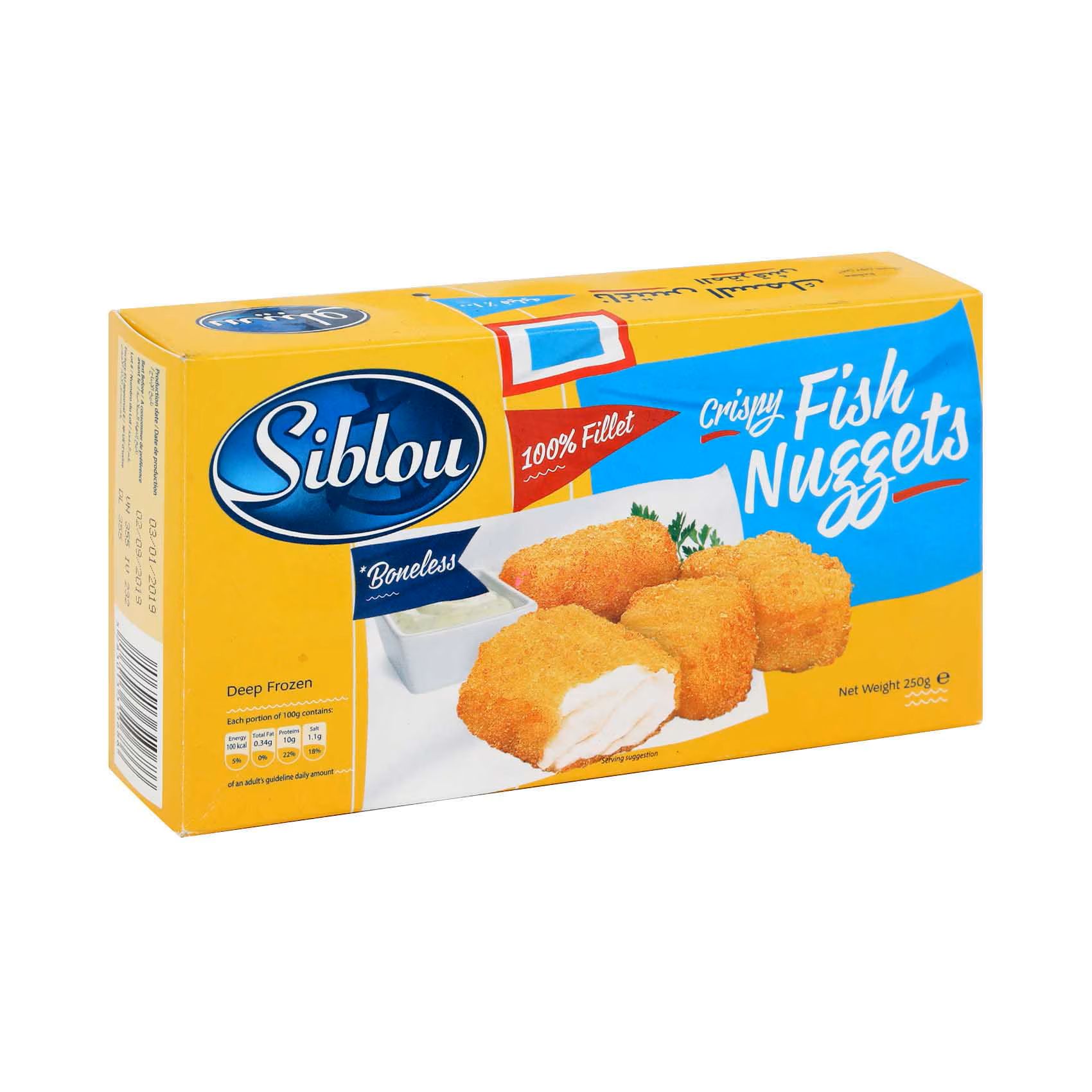 SIBLOU BONELESS FISH NUGGETS 250G