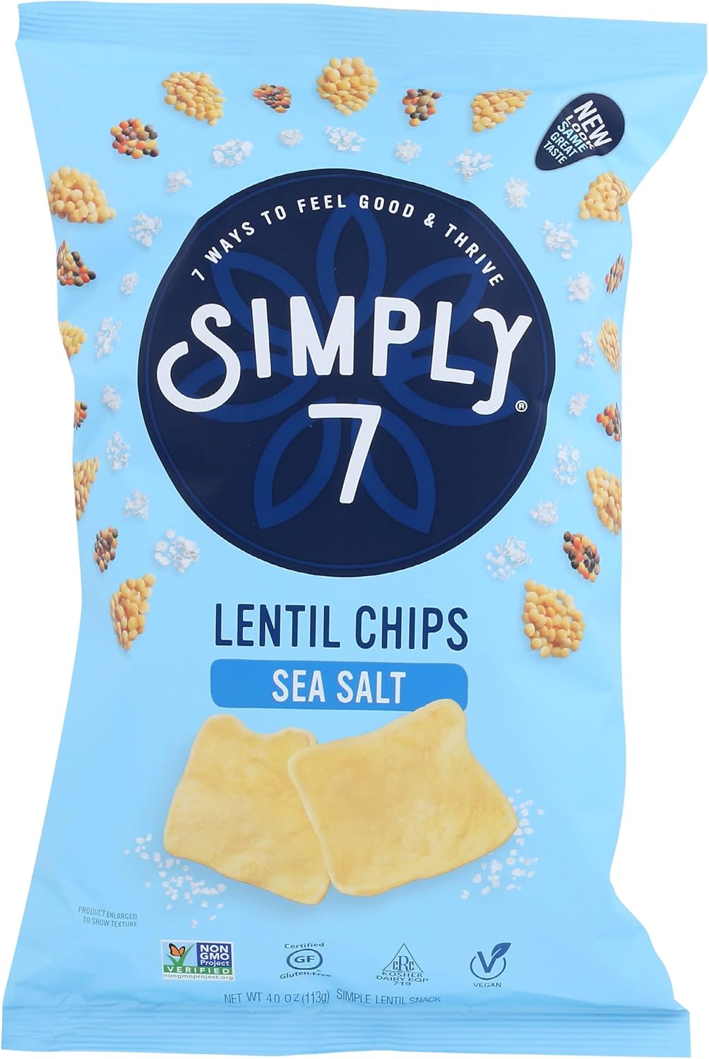SIMPLY 7 LENTIL CHIPS SEA SALT 103G