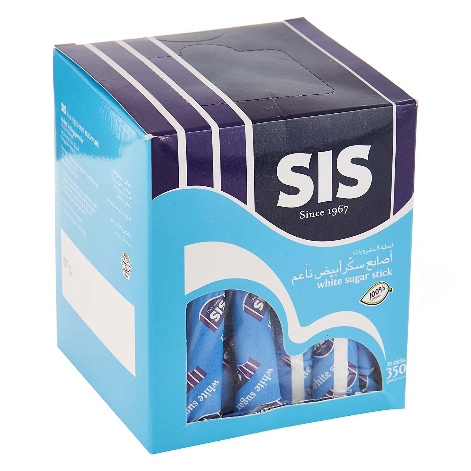 SIS WHITE SUGAR STICKS 70S 350G