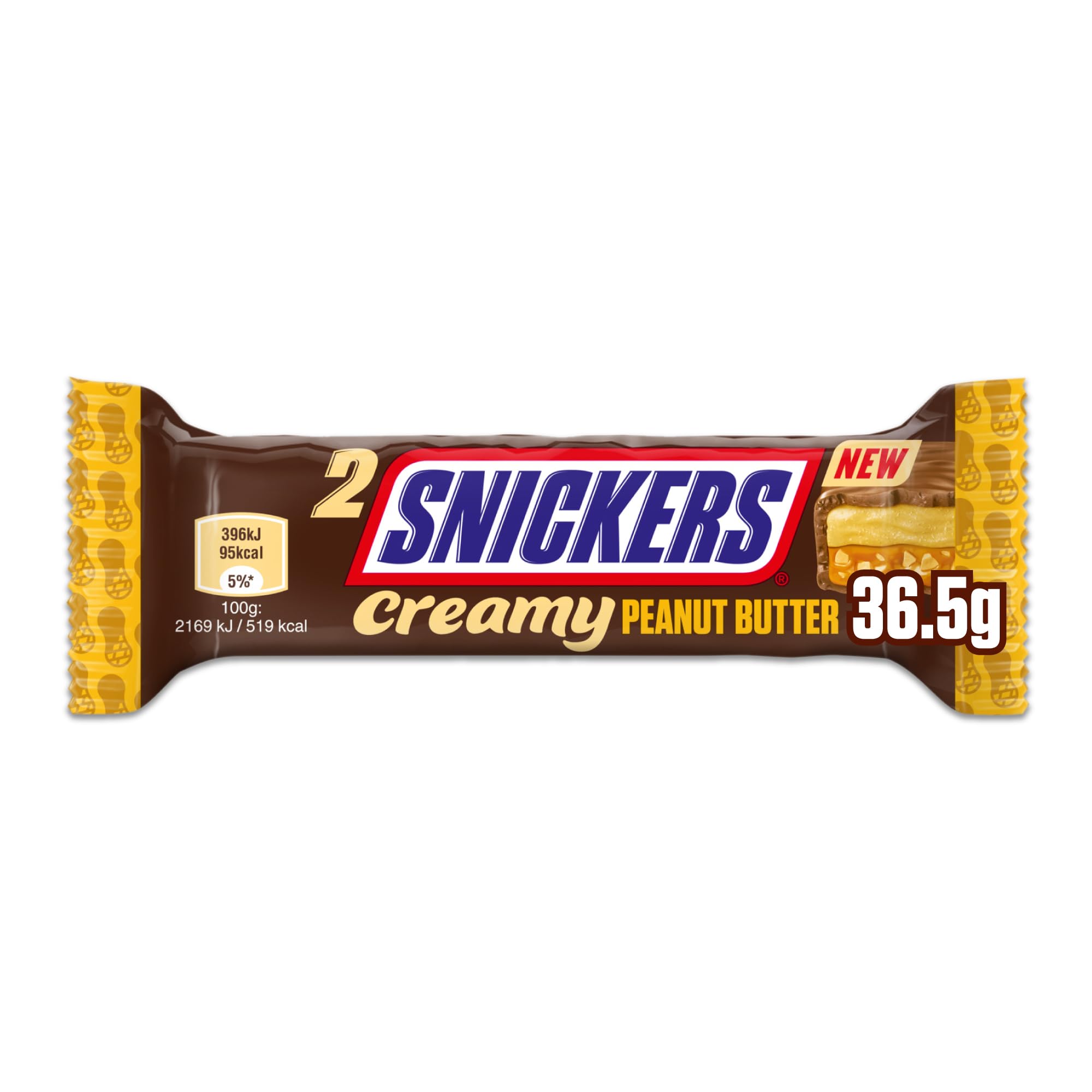 SNICKERS CHOCOLATE PEANUT BUTTER 36.5G
