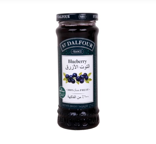 ST DALFOUR BLUEBERRY JAM 284G