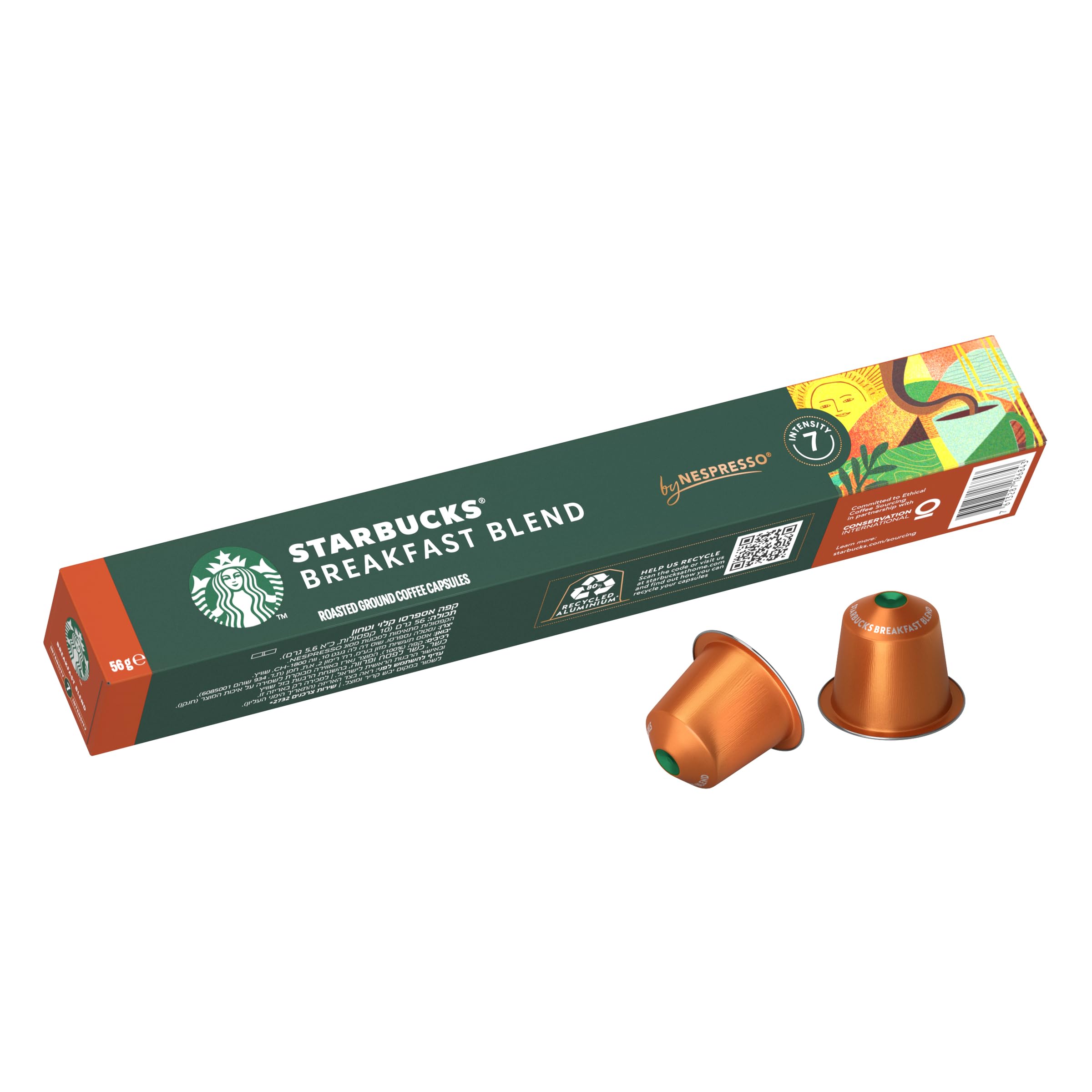 STARBUCKS COFFEE CAPSULE BREAKFAST BLEND 56G