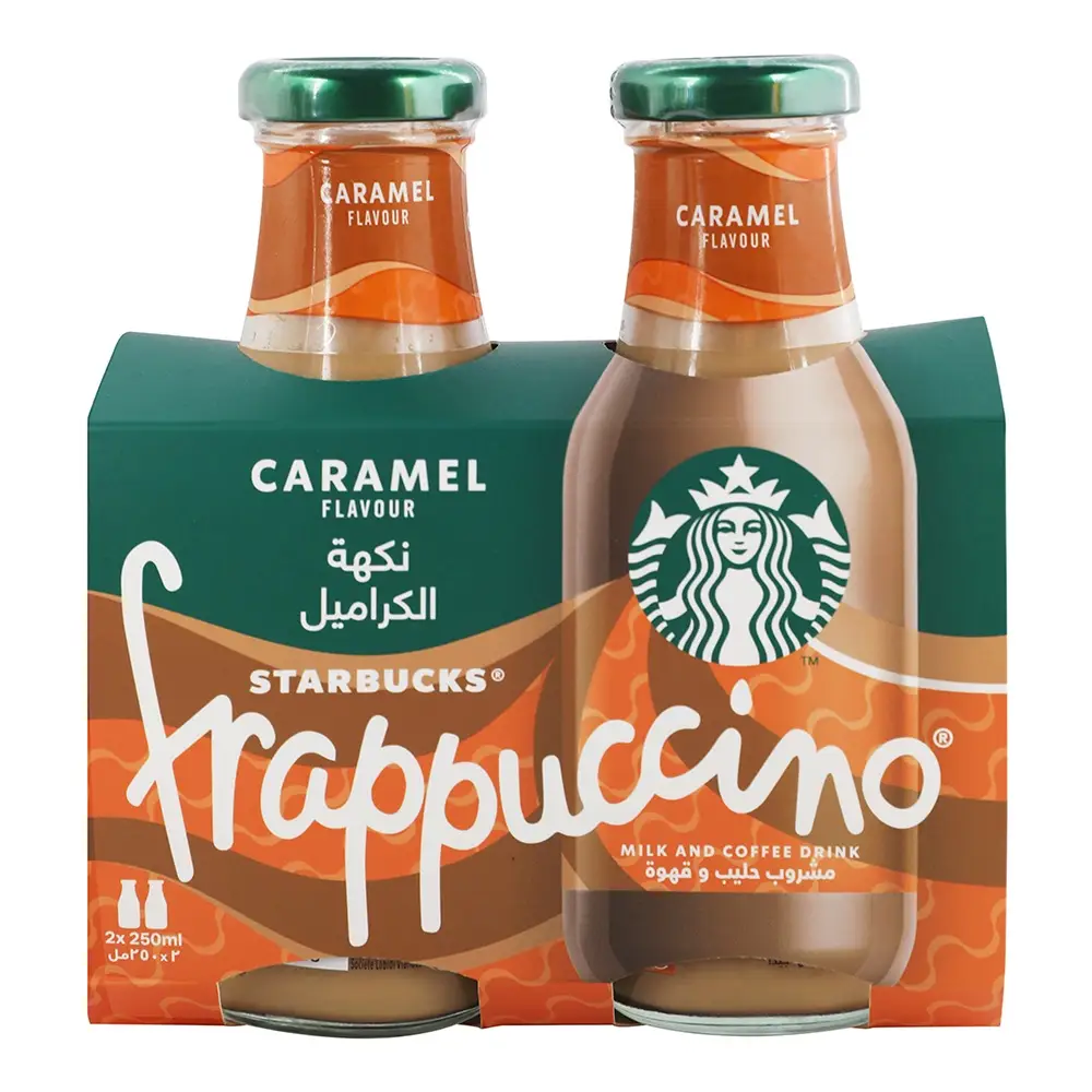 STARBUCKS FRAPPUCCINO COFFEE DRINK CARAMEL 250ML X 2
