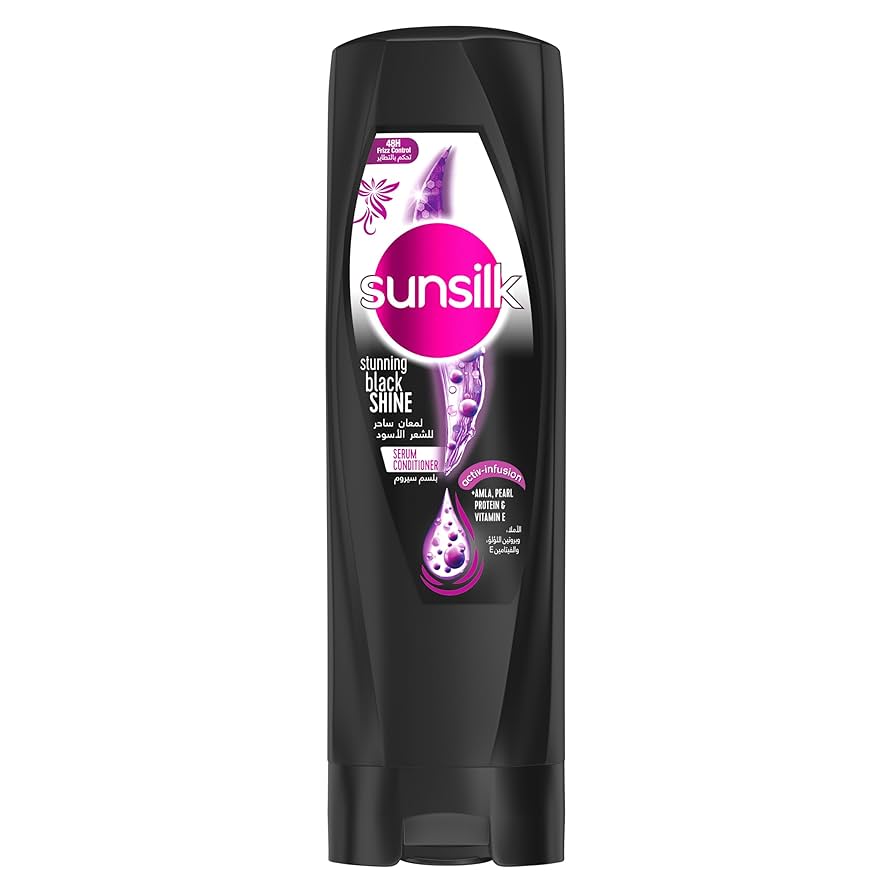 SUNSILK CONDITIONER BLACK SHINE 350ML