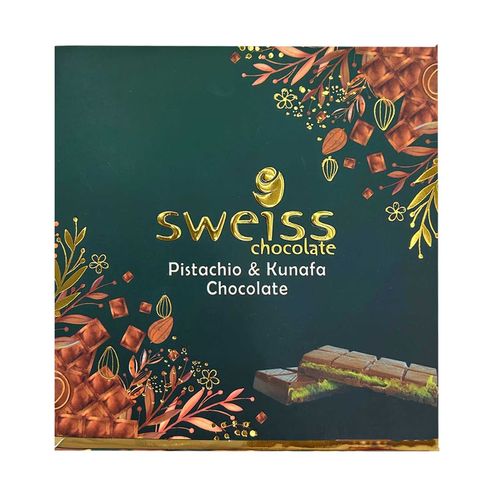SWEISS CHOCOLATE PISTACHIO & KUNAFA 100G