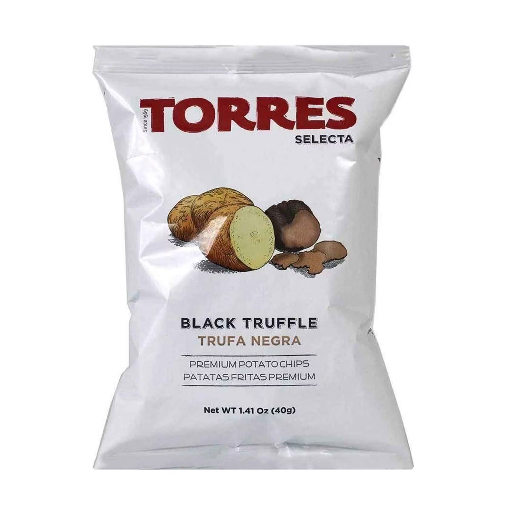 TORRES BLACK TRUFFLE POTATO CHIPS 40G