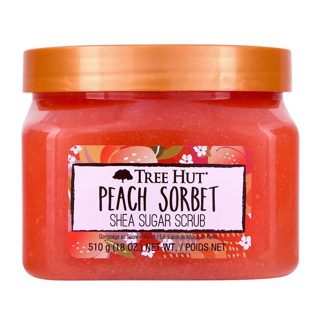 TREE HUT PEACH BODY SCRUB 510G 1 TREE HUT PEACH BODY SCRUB 510G