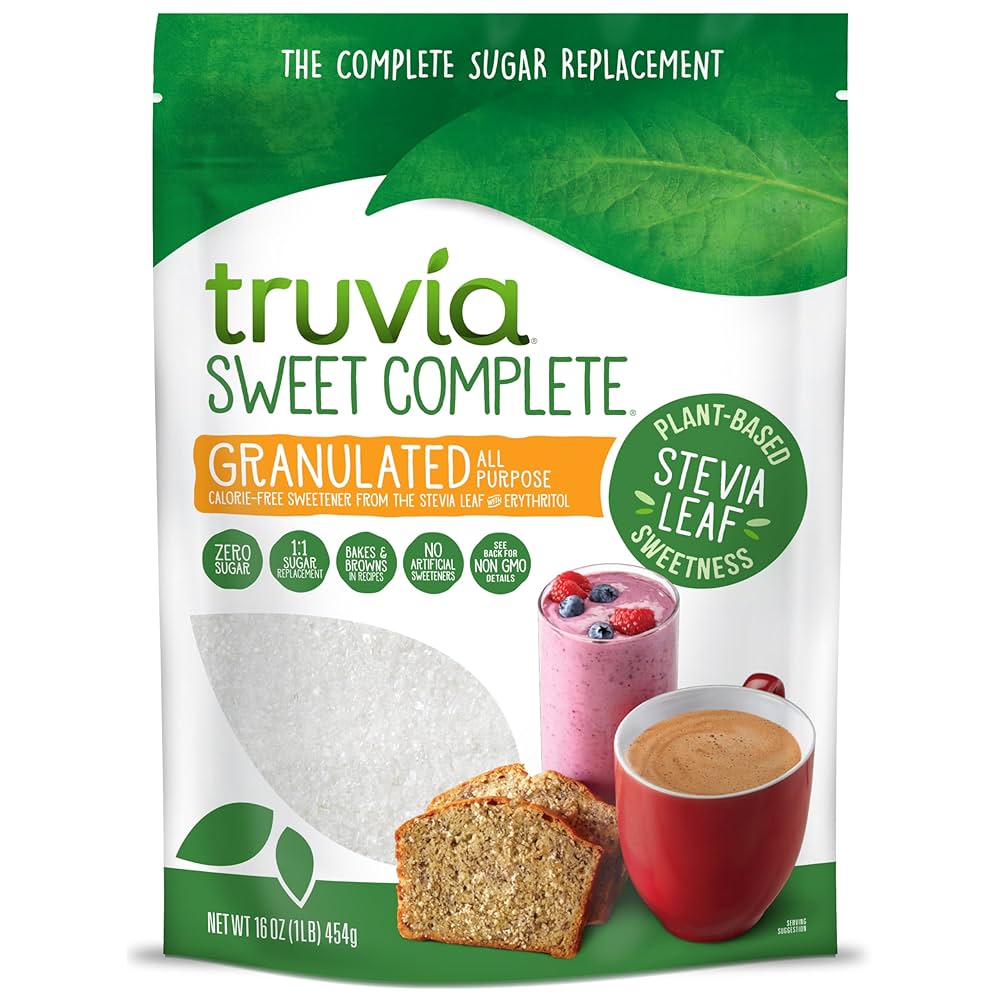 TRUVIA GRANULED CALORIE FREE SWEETENER 454G
