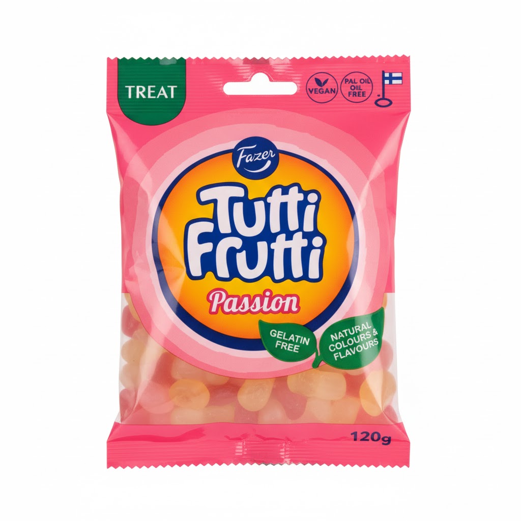 TUTTI FRUTTI GUMMY CANDY PASSION 120G