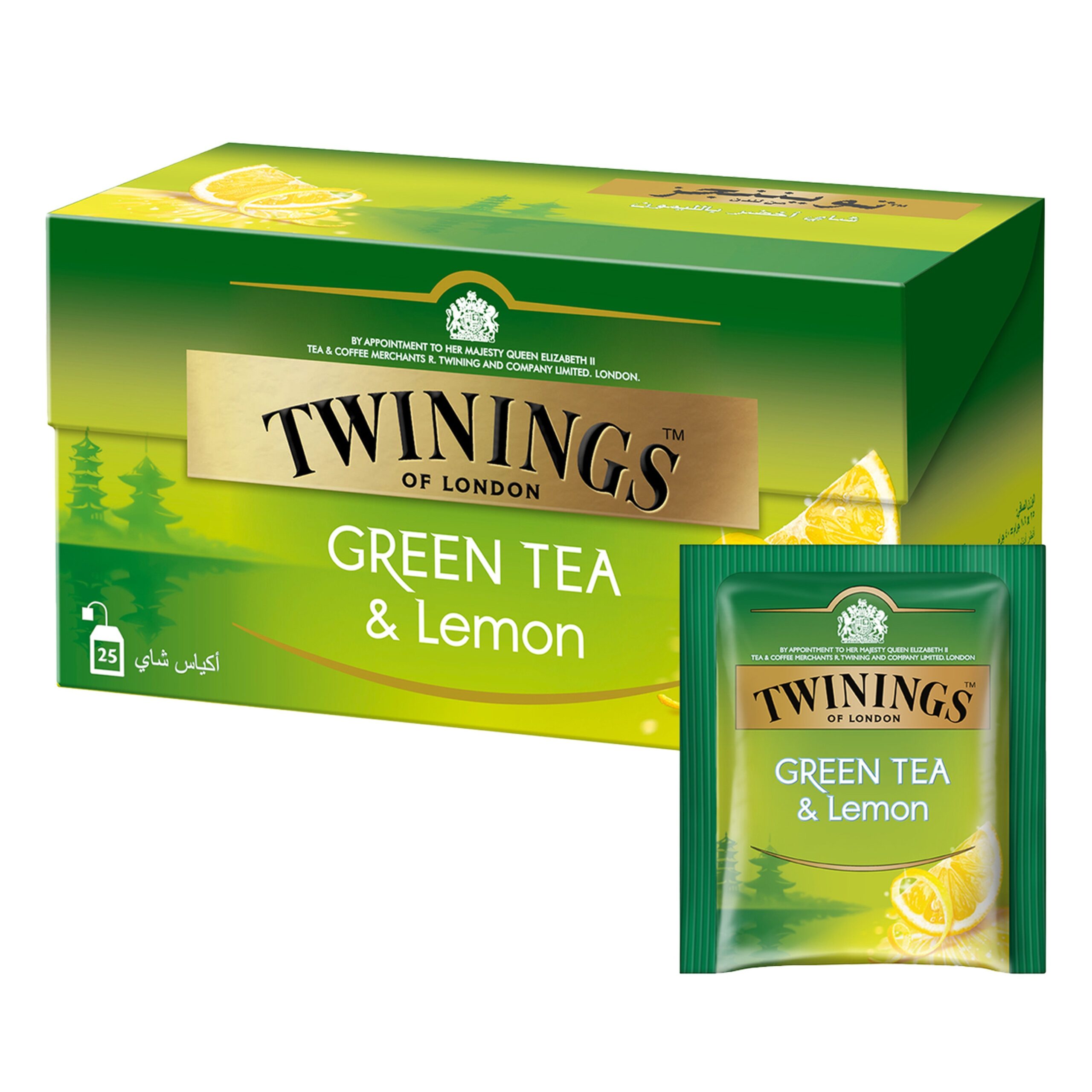 TWININGS GREEN TEA LEMON 25S