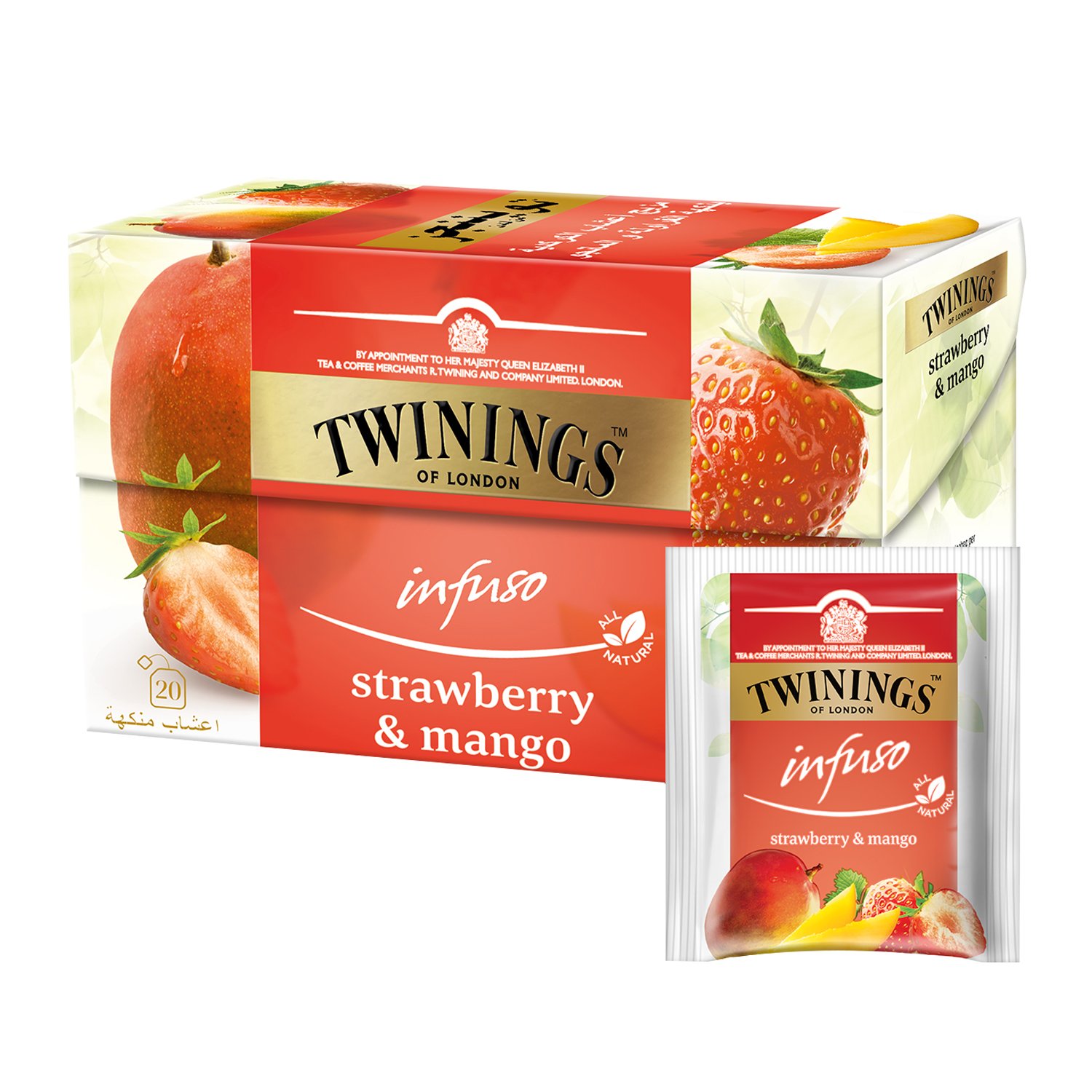 TWININGS INFUSO STRAWBERRY & MANGO 20S