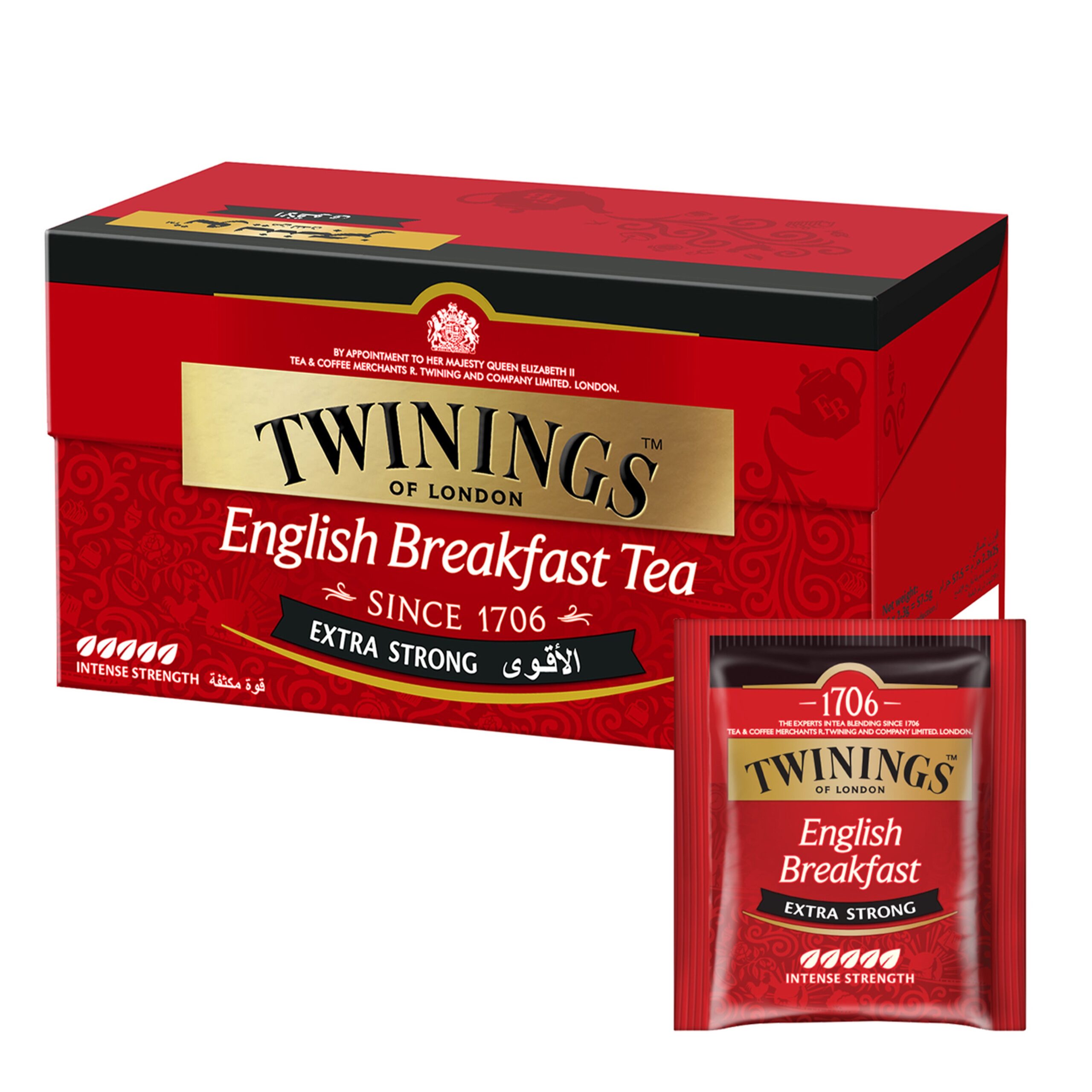 TWININGS TEA BAGS ENG. BREAKFAST EX. STRONG 25S