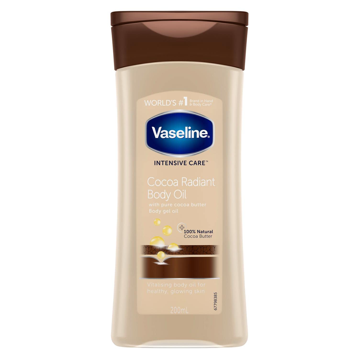 VASELINE BODY OIL COCOA 200ML