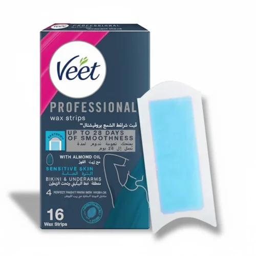 VEET WAX STRIPS PROFESSIONAL SENSITIVE FOR UNDERARMS 16NOS