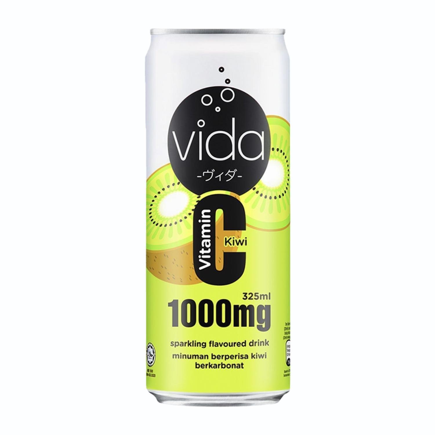 VIDA VIT C SPARKLING DRINK KIWI 325ML