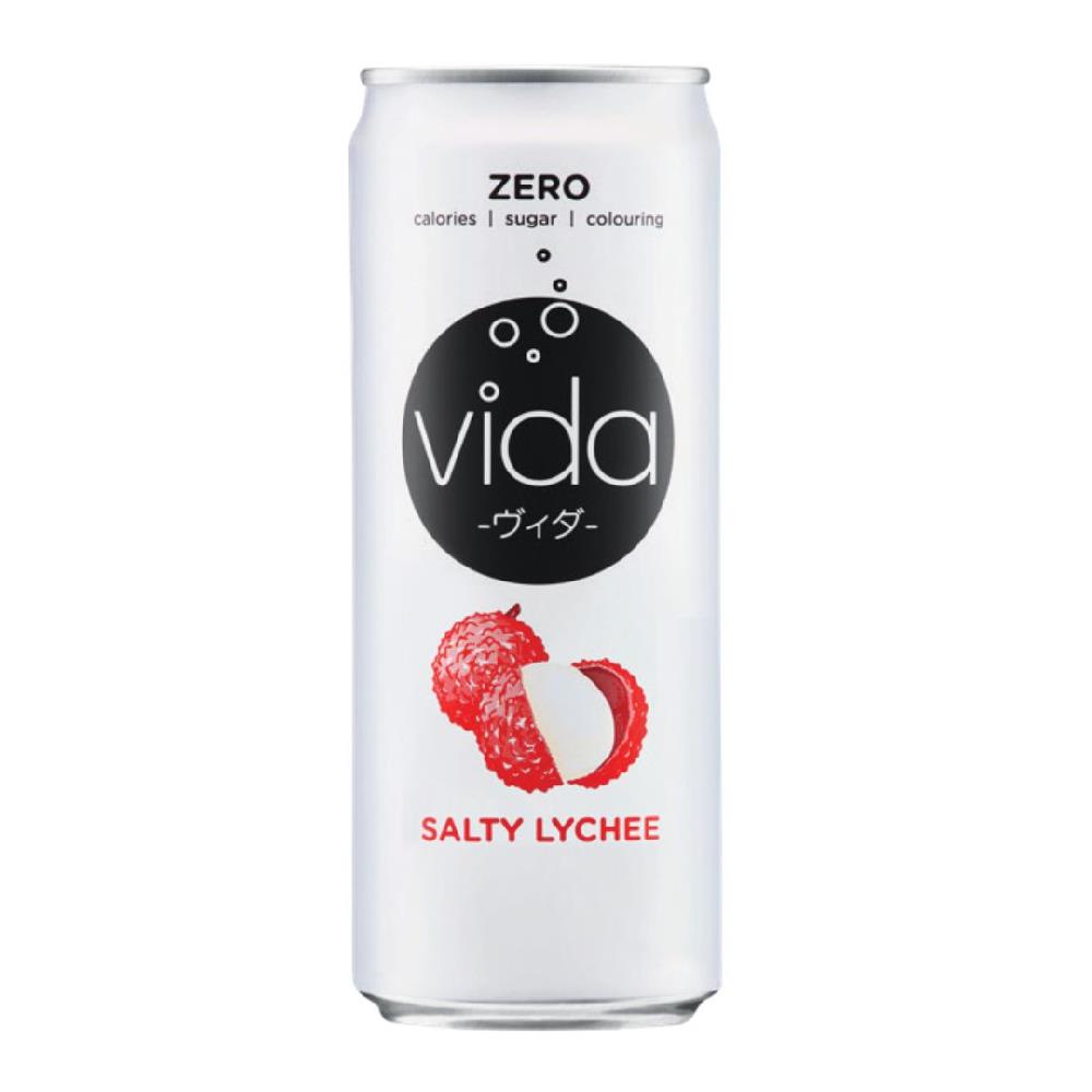 VIDA ZERO SPARKLING DRINK SALTY LYCHEE 325ML