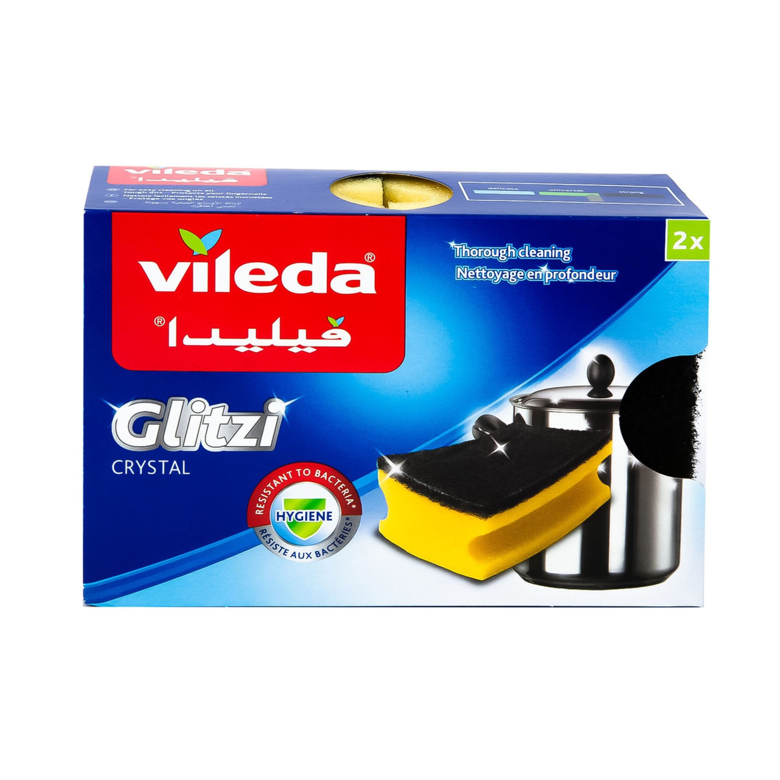 VILEDA GLITZI SPONGE CRYSTAL 2S