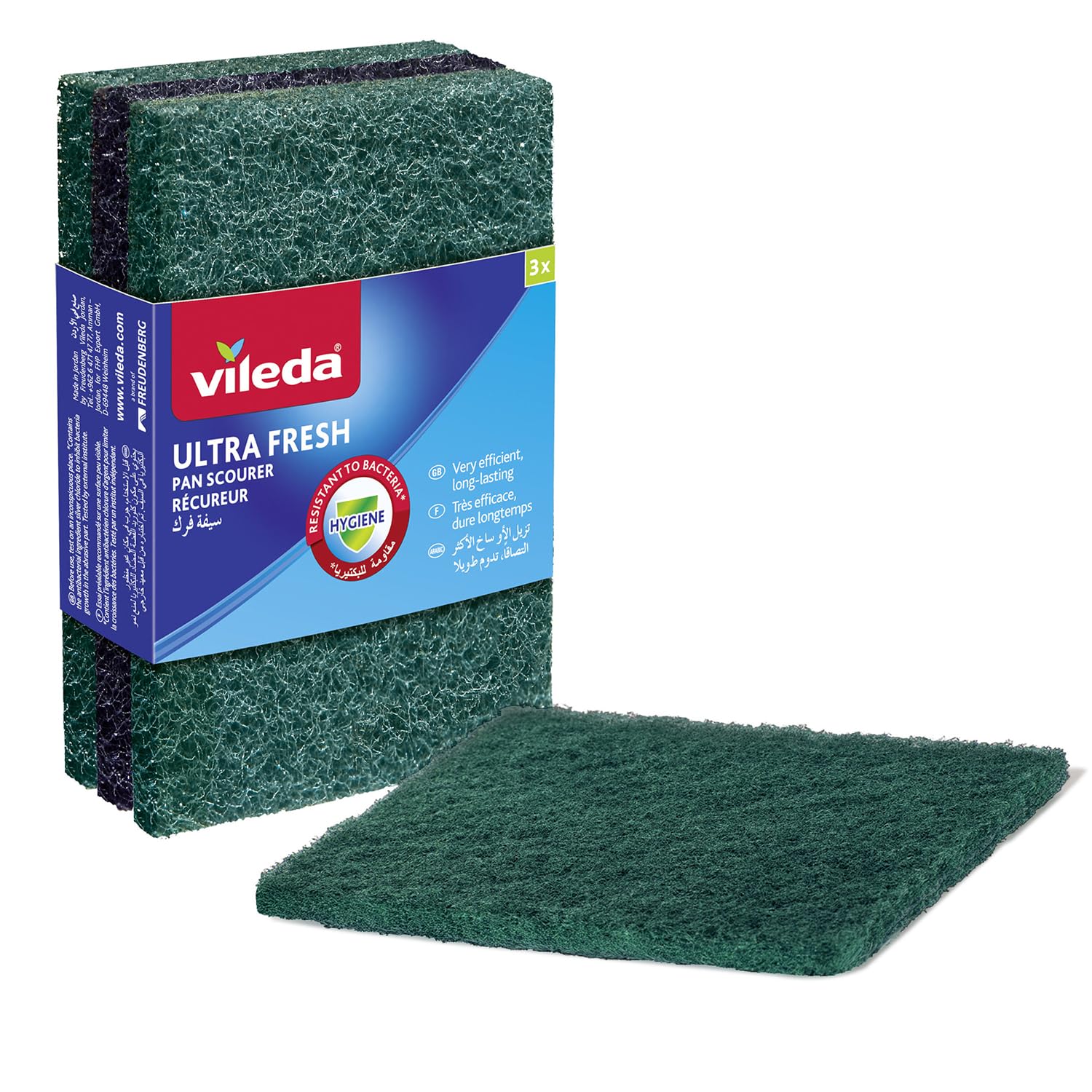 VILEDA ULTRA FRESH PAN SCOURER 3S