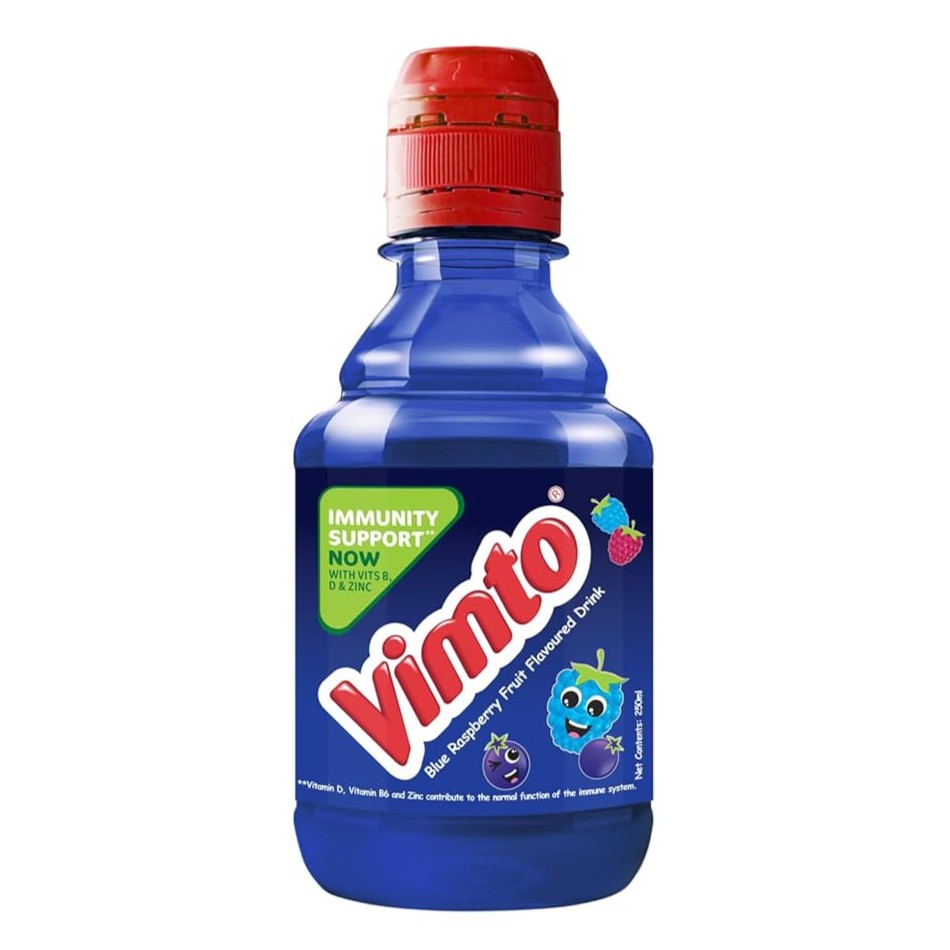 VIMTO FRUIT FLVR DRINK BLUE RASPBERRY PET 250ML