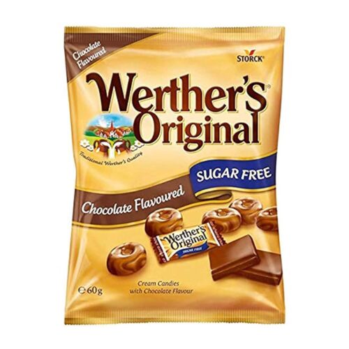 WERTHERS CHOCOLATE CREAM CANDIES SUGARFREE 60G