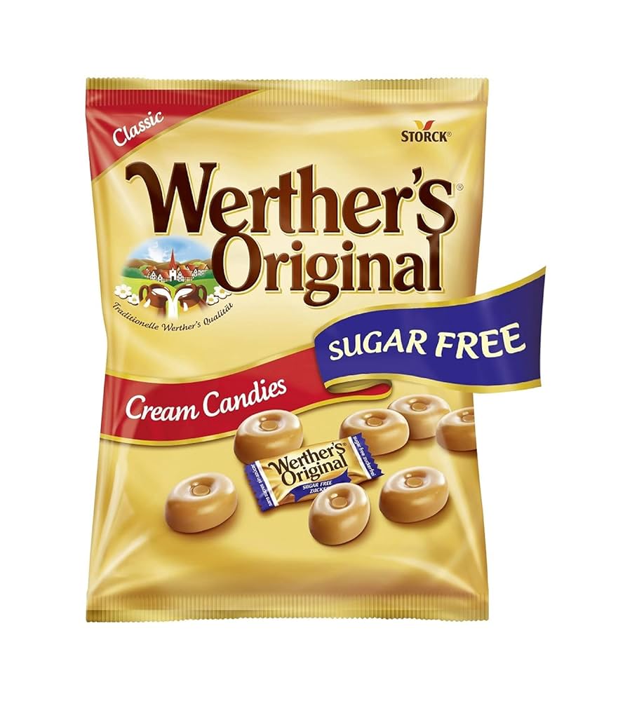 WERTHERS CREAM CANDIES SUGARFREE 70G