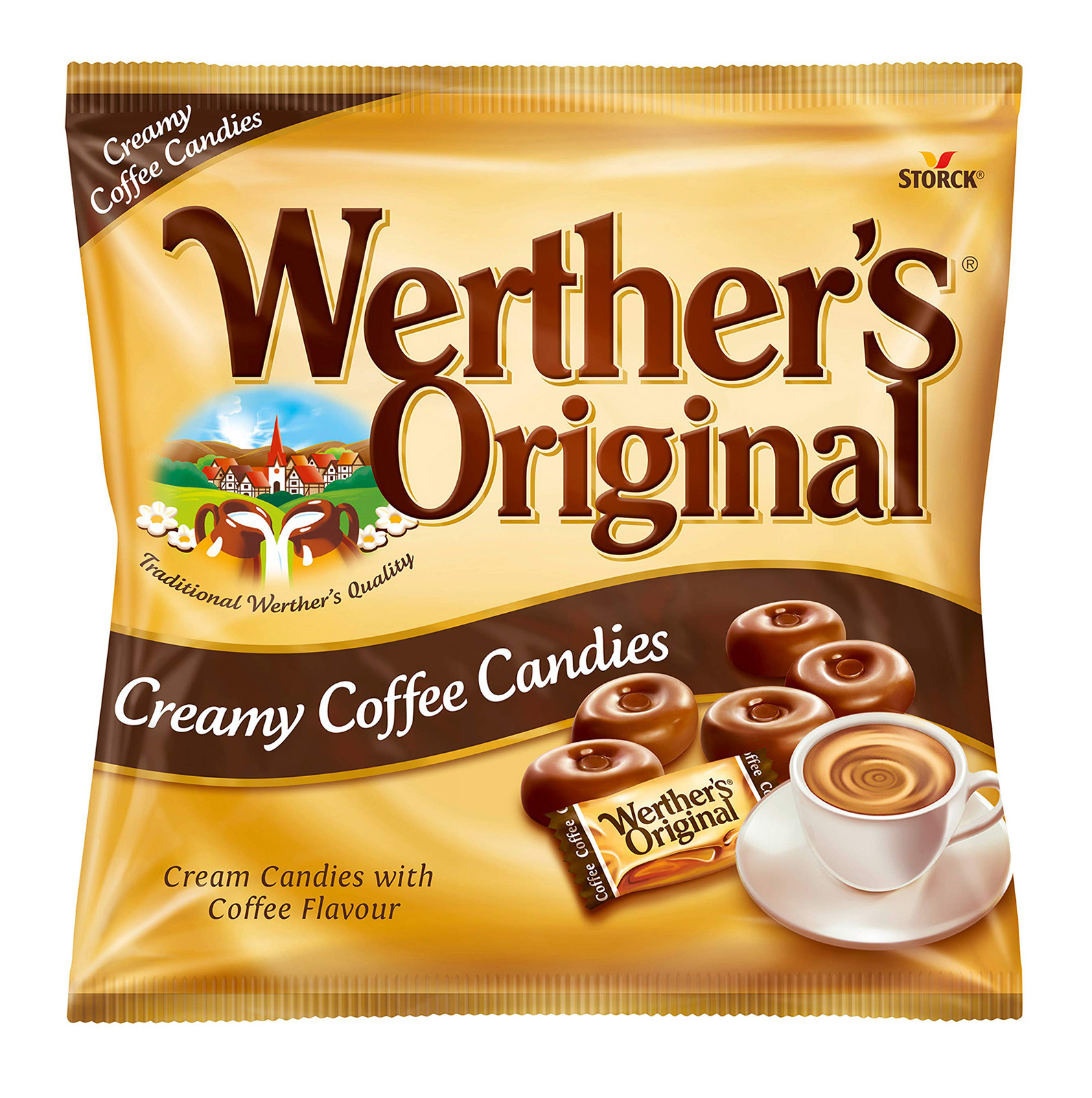 WERTHERS CREAMY COFFEE CANDIES 125G