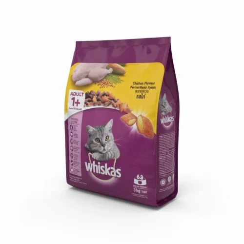 WHISKAS CAT FOOD CHICKEN FLAVOUR 3KG