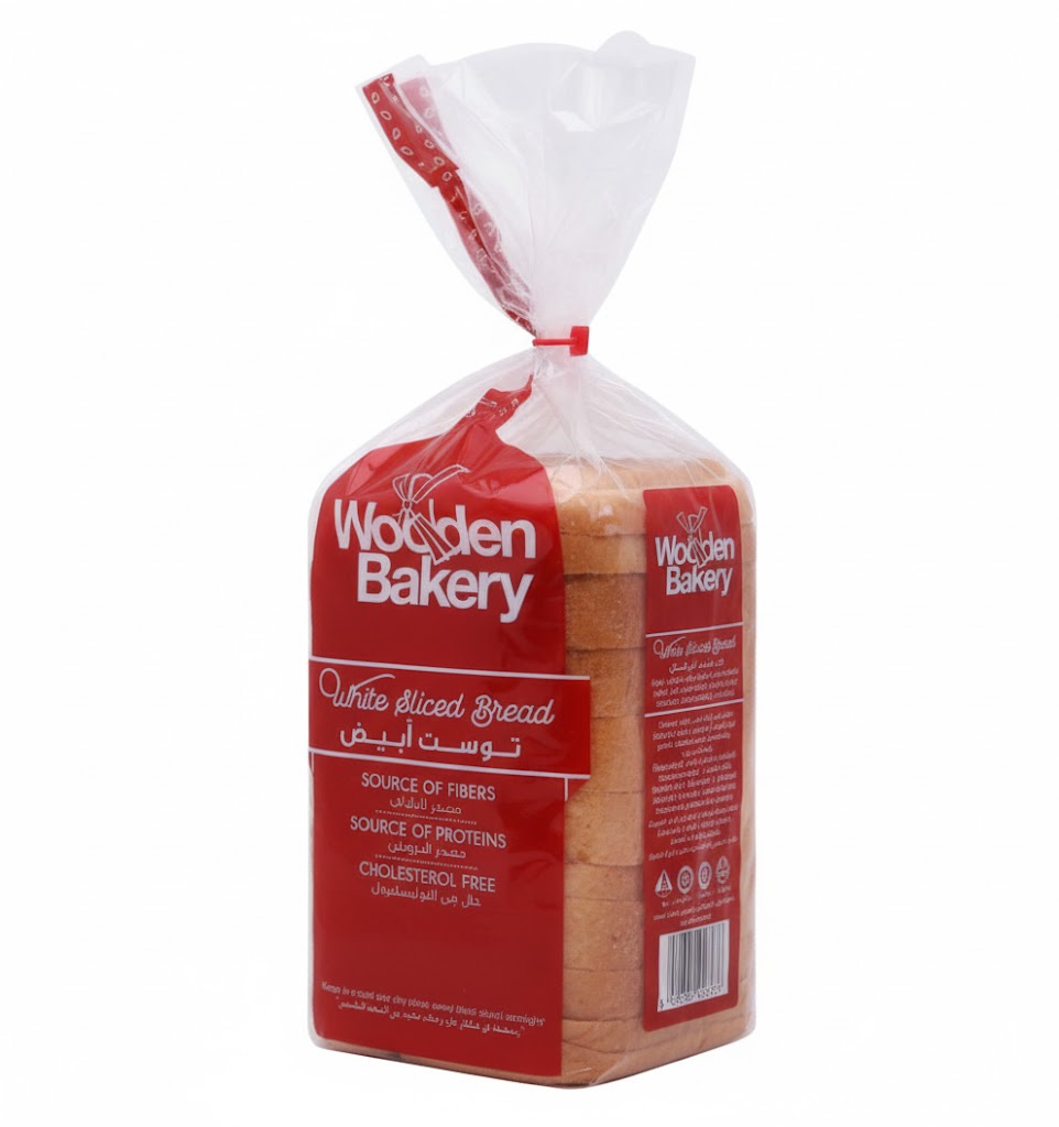 WOODEN WHITE SLICED BREAD 400G