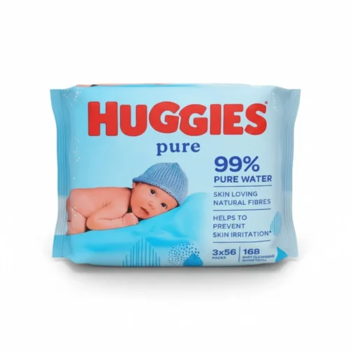 HUGGIES BABY WIPES PURE 56'S - 3NOS