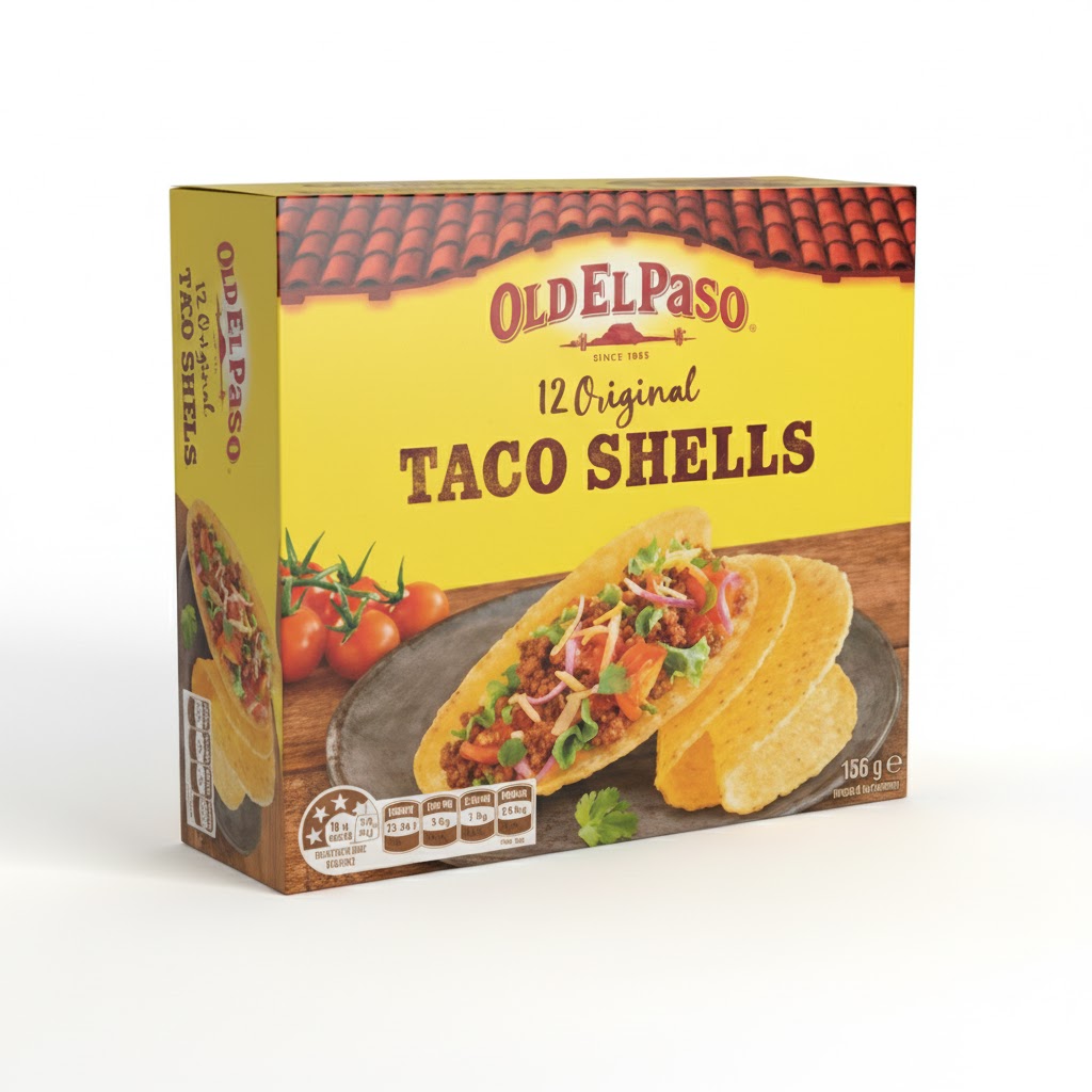 OLD EL PASO TACO SHELLS 12 CRUNCHY 156G