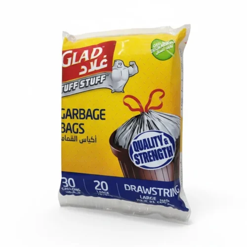 GLAD GARBAGE BAGS TIE LARGE 110L 20S
