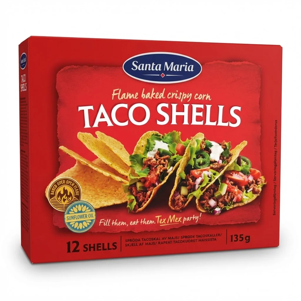 SANTA MARIA TACO SHELLS 12PCS 288G